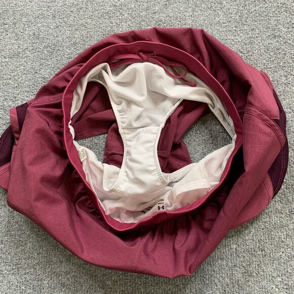 Under Armour Running Shorts Womens S Small Plum Purple Lined Loose HeatGear - Picture 8 of 11